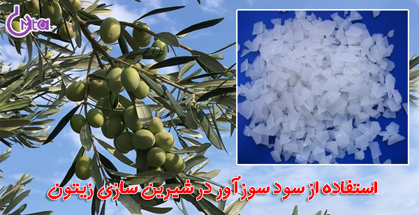 استفاده از سود سوزآور در شیرین سازی زیتون